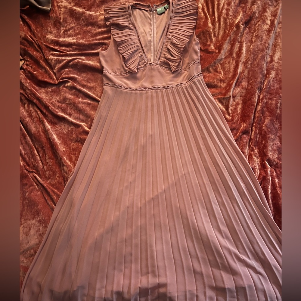 Pink Pleated Asos Dress